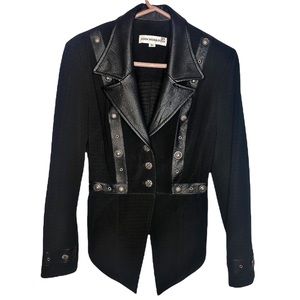 Vintage leather blazer by designer John Murrough